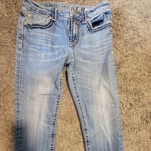 Miss Me Boyfriend capri jean denim  CAPRI  size 28   inseam 25 inch